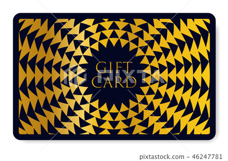 Gift card with abstract geometry pattern (triangle 46247781