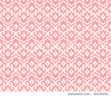 Flower geometric pattern. Seamless background.  46248262