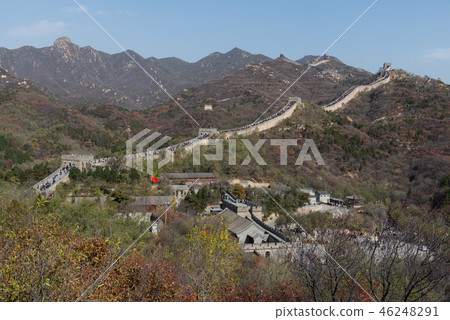 中國北京旅遊景點萬里長城八達嶺長城 中国北京観光スポット万里の長城 The Great Wall 46248291