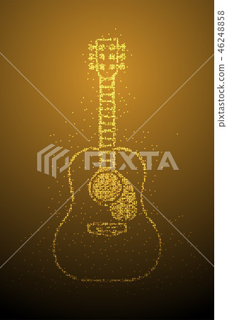 Abstract Geometric Bokeh circle dot pixel pattern Abstract Geometric Bokeh circle dot pixel pattern 46248858