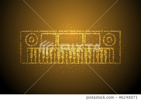 Abstract Geometric Bokeh circle dot pixel pattern Abstract Geometric Bokeh circle dot pixel pattern 46248871