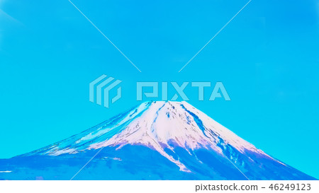 富士山藍色背景 富士山藍色背景 46249123