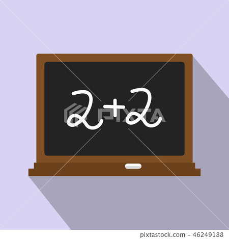 Back to school chalkboard icon Back to school chalkboard icon 46249188
