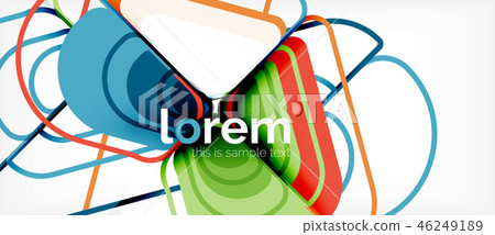 Abstract background multicolored geometric shapes modern design Abstract background multicolored geometric shapes modern design 46249189