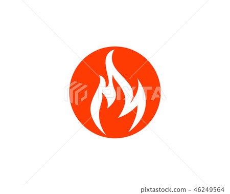 Fire flame vector illustration design 46249564