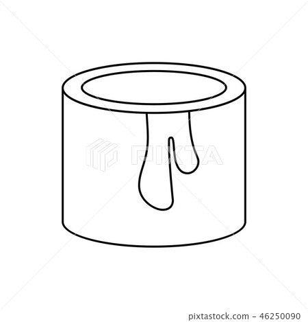 Paint container line icon 46250090