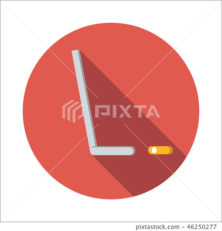 Ice hockey flat icon Ice hockey flat icon 46250277