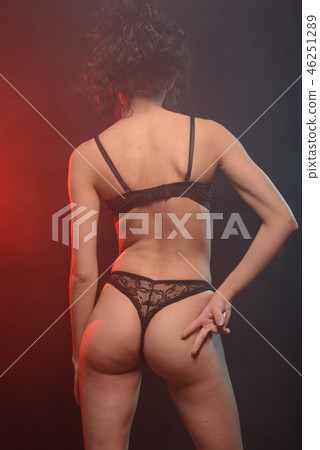 The skin of young girl's back is affected by acne The skin of young girl's back is affected by acne 46251289