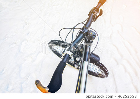 Winter mountain biking Winter mountain biking 46252558