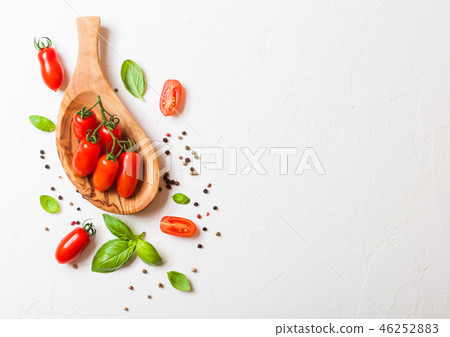 Organic Mini San Marzano Tomatoes on the Vine Organic Mini San Marzano Tomatoes on the Vine 46252883