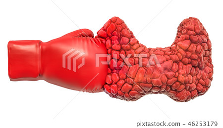 Thyroid Disease concept, 3D rendering Thyroid Disease concept, 3D rendering 46253179