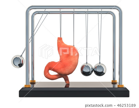 Pain in stomach, stomach disease concept 46253189