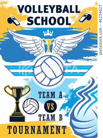 Volleyball sport school team training 46254027