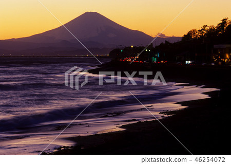 Mt. Fuji at the beach 46254072