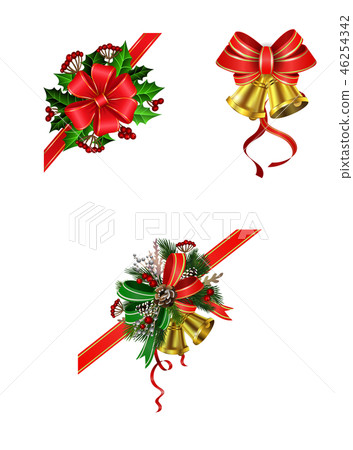 Christmas festive decoration from christmas tree branches Christmas festive decoration from christmas tree branches 46254342