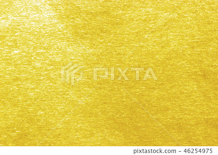 Shiny yellow leaf gold Paper texture 46254975