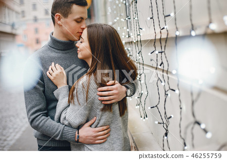 couple in a city couple in a city 46255759