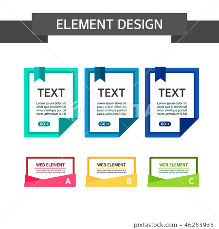 Web element collection - Stock Illustration [46255935] - PIXTA