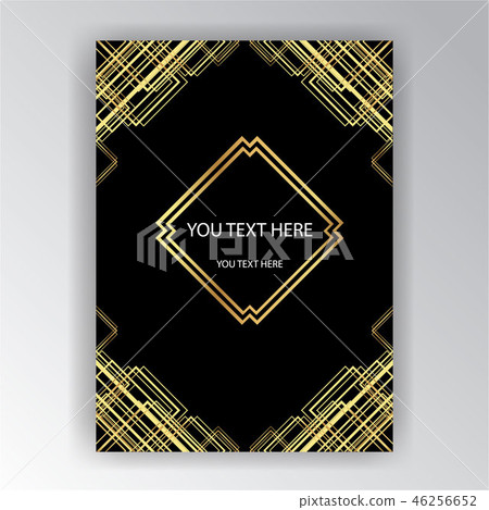Art deco page template 46256652