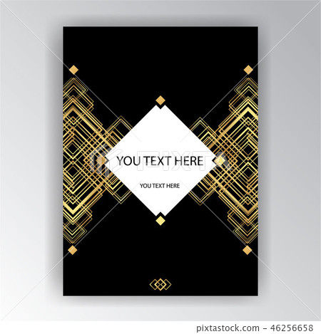 Art deco page template 46256658