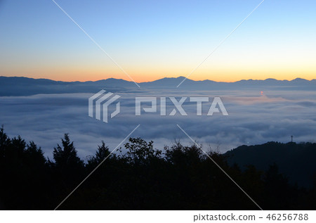The sea of clouds in Hitoyoshi city The sea of clouds in Hitoyoshi city 46256788