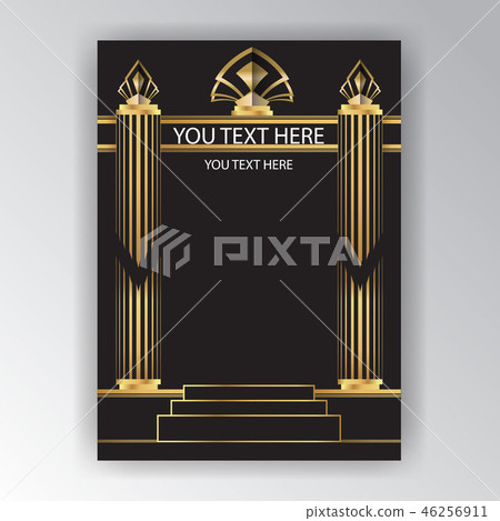 Art Deco page template Art Deco page template 46256911