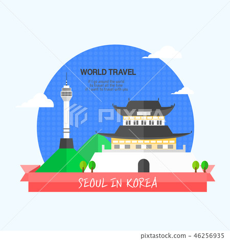 Korea Travel Illustration 46256935