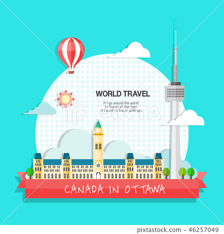 Canada World Travel Illustrator Stock Illustration