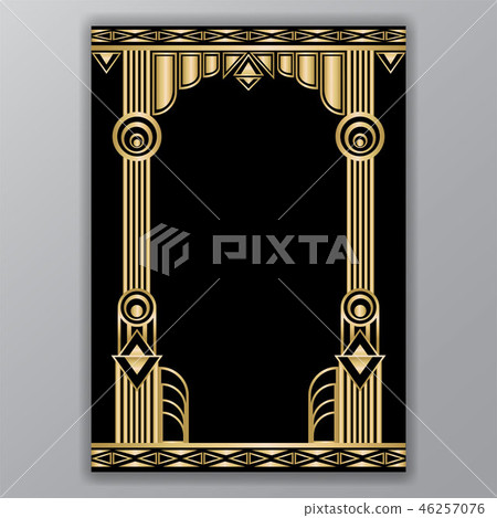 Art deco greece columns  motive 46257076