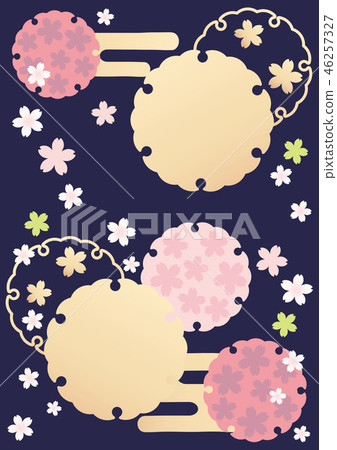 Background material-cherry blossoms 46257327