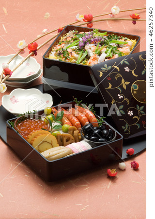 New Year dishes  46257340