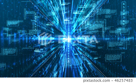 Hi-Tech digital display holographic information Hi-Tech digital display holographic information 46257483