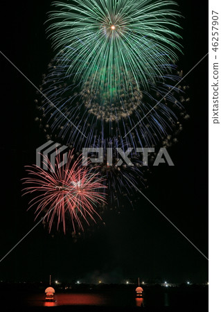 Nobi large fireworks display and straw boat 15 Nobi large fireworks display and straw boat 15 46257907