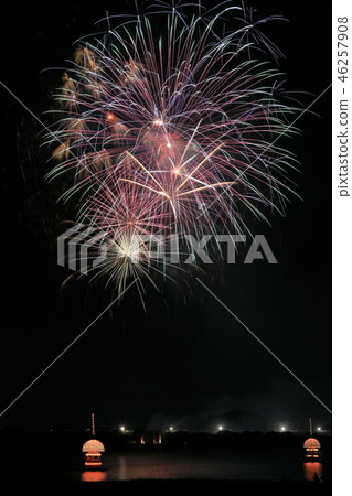 Nobi large fireworks display and straw boat 16 Nobi large fireworks display and straw boat 16 46257908