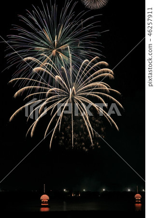 Nobi large fireworks display and straw boat 19 Nobi large fireworks display and straw boat 19 46257911