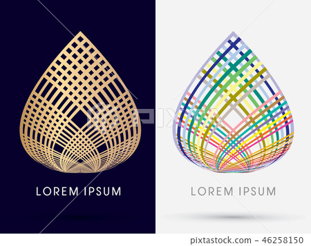 Abstract Lotus graphic vector 46258150