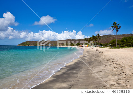 Saint Kitts beautiful beach 46259316
