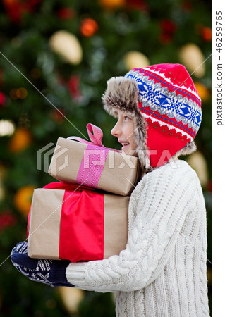 boy at christmas time boy at christmas time 46259765