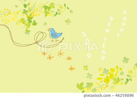 矢量 新年賀卡 賀年片 46259896