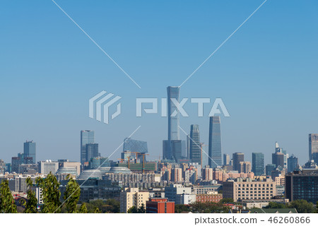 北京中塔中國北京市第一高塔摩天大樓Z15塔北京中國商業大廈 46260866