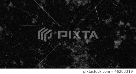 Black and white monochrome old dirty / scratch / dust closeup material texture background, top view (seamless connection, high resolution 2D CG rendering ∕ coloring illustration Black and white monochrome old dirty / scratch / dust closeup material texture background, top view (seamless connection, high resolution 2D CG rendering ∕ coloring illustration 46263319