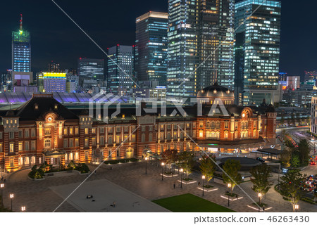 Night view around Tokyo Station and Marunouchi 46263430