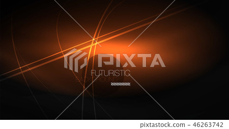 Digital technology abstract background - neon geometric design. Abstract glowing lines. Colorful Digital technology abstract background - neon geometric design. Abstract glowing lines. Colorful 46263742