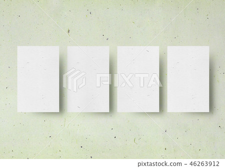 Business card mock-up Japanese green background 46263912