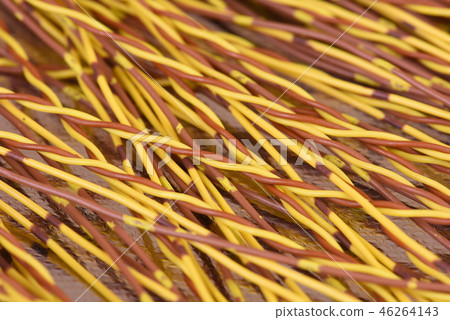 Closeup of electrical wire and cable 46264143