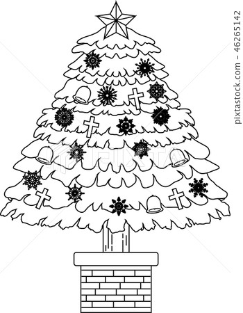 Christmas tree luxury decoration fir tree illustration Christmas tree luxury decoration fir tree illustration 46265142