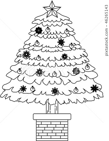Christmas tree luxury decoration fir tree illustration Christmas tree luxury decoration fir tree illustration 46265143
