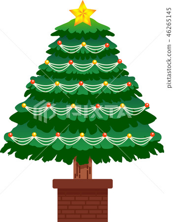 Christmas tree luxury decoration fir tree illustration Christmas tree luxury decoration fir tree illustration 46265145