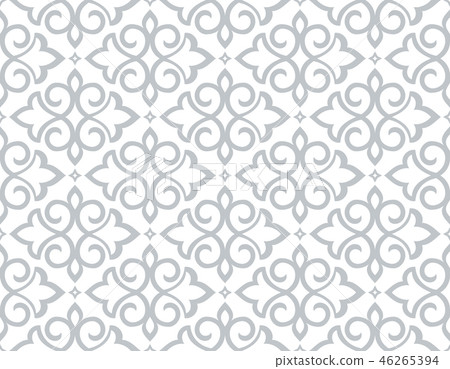 Floral pattern. Vintage wallpaper in the Baroque Floral pattern. Vintage wallpaper in the Baroque 46265394