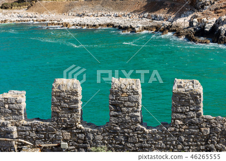 Surrounding Wall in Porto Venere - Liguria Italy Surrounding Wall in Porto Venere - Liguria Italy 46265555